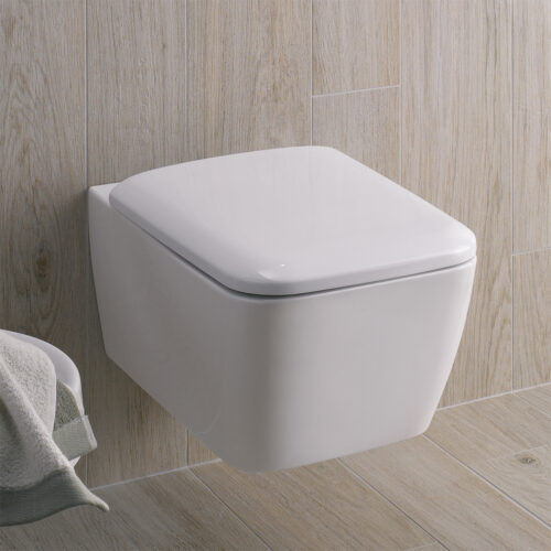 ΛΕΚΑΝΗ ΚΡΕΜΑΣΤΗ ICON SQUARE RIMFREE ΛΕΥΚΗ GEBERIT