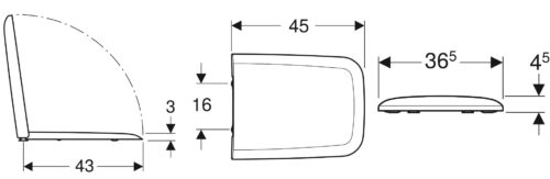 ΚΑΠΑΚΙ ΛΕΚΑΝΗΣ ICON ΤΕΤΡΑΓΩΝΟ SOFT CLOSE GEBERIT 8 1116050004 tech ΚΑΠΑΚΙ ΛΕΚΑΝΗΣ ICON ΤΕΤΡΑΓΩΝΟ SOFT CLOSE GEBERIT