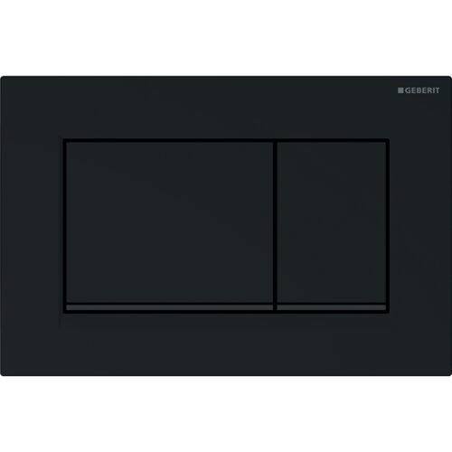 ΠΛΑΚΕΤΑ GEBERIT SIGMA 30 115.883.DW.1 ΜΑΥΡΟ ΓΥΑΛΙΣΤΕΡΟ