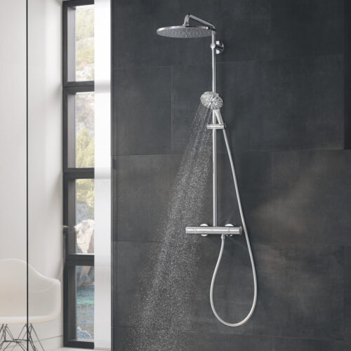 ΣΤΗΛΗ ΝΤΟΥΖ RAINSHOWER SMARTACTIVE 310 26648000 ΜΕ ΘΕΡΜΟΣΤΑΤΙΚΗ ΜΠΑΤΑΡΙΑ ΧΡΩΜΕ GROHE