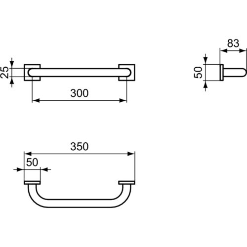 1403050080 tech ΛΑΒΗ 30cm ΙΟΜ SQUARE ΧΡΩΜΕ IDEAL