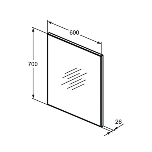 2015100007 tech ΚΑΘΡΕΠΤΗΣ ΑΠΛΟΣ 60x70cm IDEAL