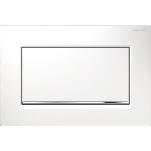 ΠΛΑΚΕΤΑ GEBERIT SIGMA 30 115.893.KJ.1 ΛΕΥΚΟ ΓΥΑΛΙΣΤΕΡΟ