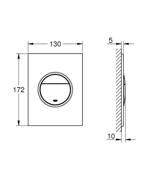 ΠΛΑΚΕΤΑ GROHE 37601A00 NOVA COSMOPOLITAN S HARD GRAPHITE 8 2203020230 tech ΠΛΑΚΕΤΑ GROHE 37601A00 NOVA COSMOPOLITAN S HARD GRAPHITE