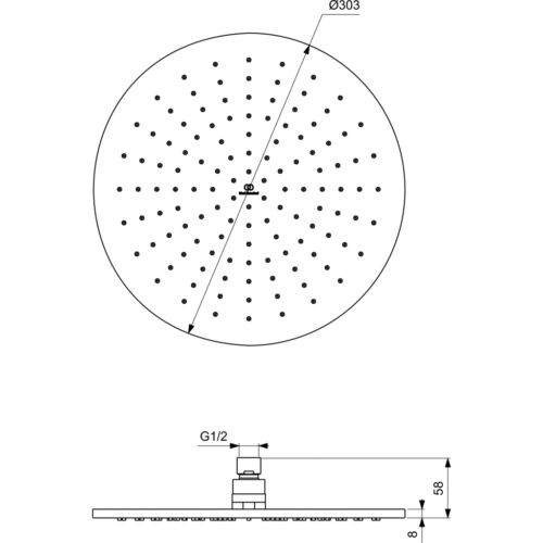 ΚΕΦΑΛΗ ΝΤΟΥΖ IDEALRAIN Φ30 ΧΡΩΜΕ IDEAL 9 4014030015 tech 1 ΚΕΦΑΛΗ ΝΤΟΥΖ IDEALRAIN Φ30 ΧΡΩΜΕ IDEAL