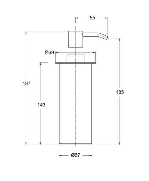 arte dispenser tech 2 ΝΤΙΣΠΕΝΣΕΡ ARTE ΜΑΥΡΟ PICCADILLY