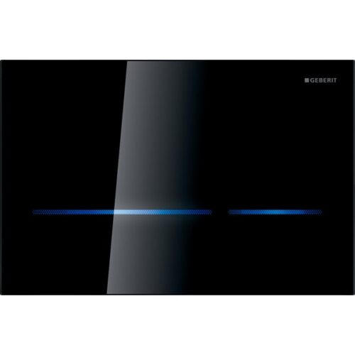 ΠΛΑΚΕΤΑ ΦΩΤΟΚΥΤΤΑΡΟΥ SIGMA 80 DUAL FLUSH GEBERIT 116.090.SG.1 ΜΑΥΡΟ ΓΥΑΛΙ