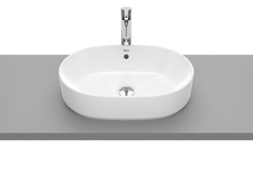 ΓΟΥΡΝΑ GAP 55x39cm ΕΛΕΥΘΕΡΗΣ ΤΟΠΟΘΕΤΗΣΗΣ ΟΒΑΛ ΧΩΡΙΣ ΟΠΗ ΛΕΥΚΗ ROCA