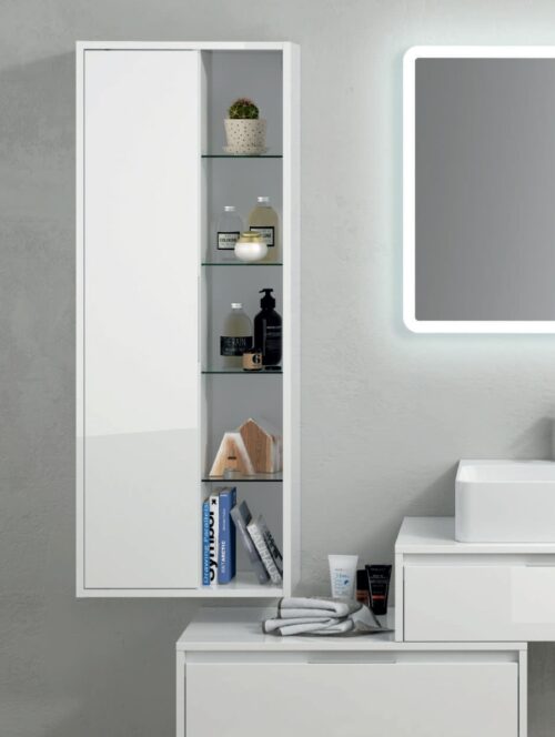 ΝΤΟΥΛΑΠΑ ΤΡΕΒΙ 50cm ΧΡΩΜΑ GLOSS ΛΕΥΚΗ