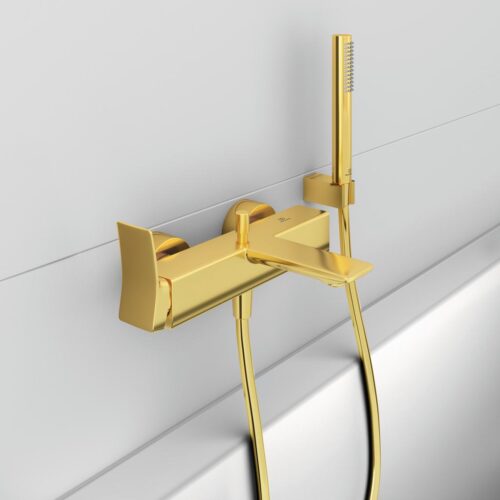 ΤΗΛΕΦΩΝΟ ΛΟΥΤΡΟΥ IDEALRAIN FAMILY STICK ΧΡΥΣΟ IDEAL