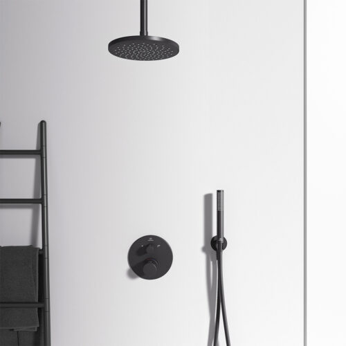 4014010005 ambi ΣΠΙΡΑΛ ΛΟΥΤΡΟΥ IDEALFLEX 175cm SILK BLACK IDEAL
