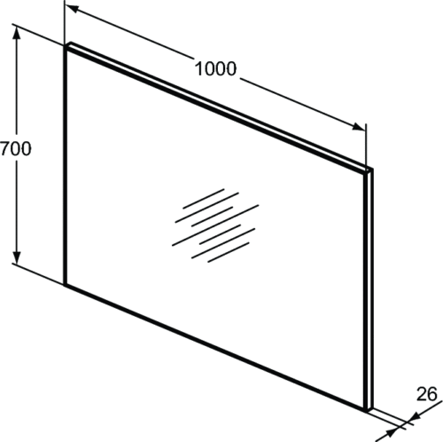 unbranded t3358 prlistdrw 09d013d00d3ace62bfc06b36159cfaa2 ΚΑΘΡΕΠΤΗΣ MIRROR & LIGHT ΜΕ ΠΛΑΙΣΙΟ 100x70cm IDEAL