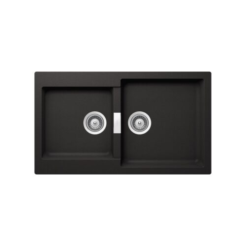 ΝΕΡΟΧΥΤΗΣ ΓΡΑΝΙΤΗ 86x50cm CRISTALITE MANHATTAN 30290 NERO SCHOCK