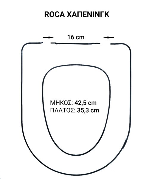 1102050023 2 ΚΑΠΑΚΙ ΛΕΚΑΝΗΣ HAPPENING SOFT CLOSE ΒΑΚΕΛΙΤΗΣ ΛΕΥΚΟ ROCA