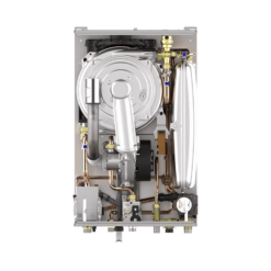 r2k b min Επιτοίχιος λέβητας συμπύκνωσης για θέρμανση και ζεστό νερό χρήσης με ισχύ 24, 28 και 34 kW Combi. Σημαντική καινοτομία του λέβητα είναι ο αυτοκαθαριζόμενος εναλλάκτης COMBI-TECH® R2K Pipe in Pipe – Made in Radiant, καθιστώντας ενεργή την διαδικασία συμπύκνωσης και στο ζεστό νερό χρήσης.