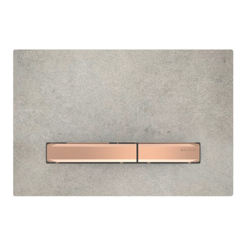 ΠΛΑΚΕΤΑ GEBERIT SIGMA 50 15.670.JV.2 CONCRETE LOOK - ΚΟΚΚΙΝΟ ΧΡΥΣΟ