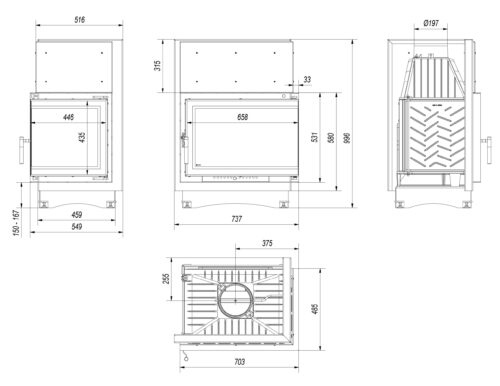 Alternative view of KRATKI ZUZIA/ECO/P/BS/DECO ΔΕΞΙΑ ΓΩΝΙΑ 12KW / 120-160m2 ΕΝΕΡΓΕΙΑΚΟ ΤΖΑΚΙ ΜΑΝΤΕΜΕΝΙΟ ΑΕΡΟΘΕΡΜΟ ΜΕ ΑΝΟΙΓΟΜΕΝΗ ΠΟΡΤΑ