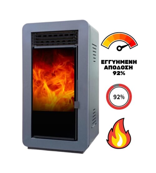 Alternative view of Σόμπα Pellet Commo Glass 11,7kW