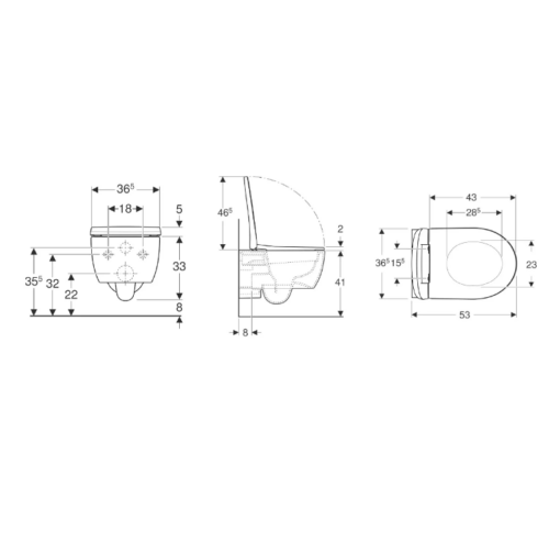 ΑΙΚΟΝ ΛΕΚΑΝΗ ΚΡΕΜΑΣΤΗ RIMLESS+ΚΑΠΑΚΙ ΛΕΥΚΗ GEBERIT 10 1116030016 6