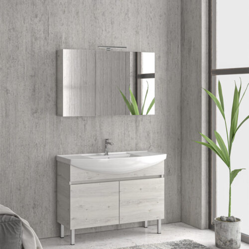Βάση με δύο πόρτες Ice Oak 8902 NEW BIANNA 100 KARAG 98x35x63cm 5206836630113 NBIA1008902