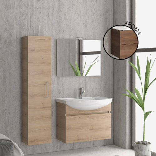 Βάση με δύο πόρτες Brown 8702 NEW BIANNA 80 KARAG 77x35x63cm 5206836630076 NBIA808702