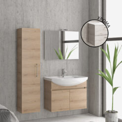 Βάση με δύο πόρτες Ice Oak 8902 NEW BIANNA 80 KARAG 77x35x63cm 5206836630083 NBIA808902