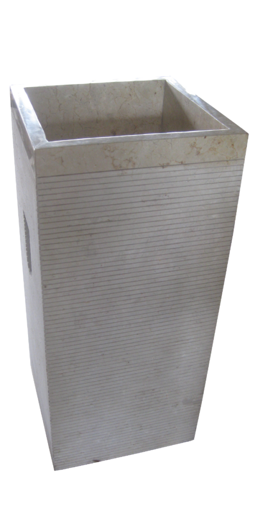 ΝΙΠΤΗΡΑΣ ΔΑΠΕΔΟΥ PEDESTAL STRIPES 40x40x90cm ΚΡΕΜ PICCADILLY