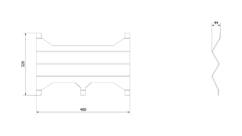 Alternative view of KRATKI DEFLEKTOR/STAL/ARKE/95 ΚΟΦΤΗΣ ARKE/95