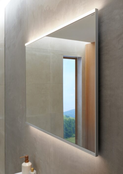 ΚΑΘΡΕΠΤΗΣ ΜΠΑΝΙΟΥ 120x70cm OPTION PLUS ΜΕ LED ΓΥΑΛΙΝΟΣ GEBERIT