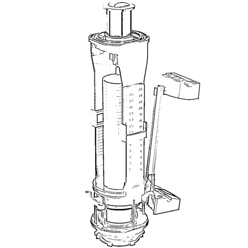 Alternative view of ΚΑΜΠΑΝΑ ΜΕ ΔΙΠΛΟ ΜΠΟΥΤΟΝ R6578AA IDEAL