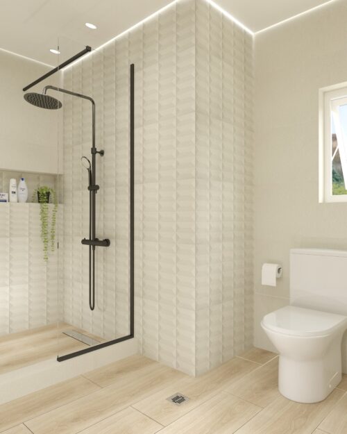 ΚΑΜΠΙΝΑ ΣΤΑΘΕΡΗ ΜΑΥΡΗ 100x195cm FA1021 ΚΡΥΣΤΑΛΛΟ ΔΙΑΦΑΝΟ PICCADILLY
