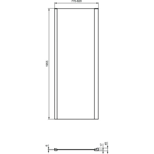 ΚΑΜΠΙΝΑ ΣΤΑΘΕΡΗ ΠΛΑΙΝΗ CONNECT 2 L80 ΜΑΥΡΗ IDEAL 1 ΚΑΜΠΙΝΑ ΣΤΑΘΕΡΗ ΠΛΑΙΝΗ CONNECT 2 L80 ΜΑΥΡΗ IDEAL