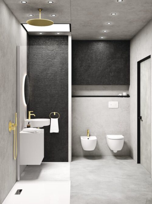 ΚΕΦΑΛΗ ΝΤΟΥΖ IDEALRAIN FAMILY Φ40 BRUSHED GOLD IDEAL