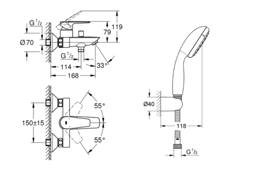ΜΠΑΤΑΡΙΑ ΛΟΥΤΡΟΥ BAUEDGE NEW 23604 ΣΕΤ GROHE 9 ΜΠΑΤΑΡΙΑ ΛΟΥΤΡΟΥ BAUEDGE NEW 23604 ΣΕΤ GROHE 1 ΜΠΑΤΑΡΙΑ ΛΟΥΤΡΟΥ BAUEDGE NEW 23604 ΣΕΤ GROHE