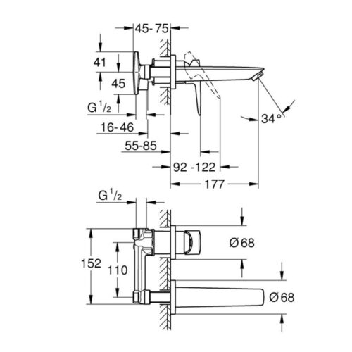 ΜΠΑΤΑΡΙΑ ΝΙΠΤΗΡΑ ΕΝΤΟΙΧΙΖΟΜΕΝΗ BAUEDGE 20474001 GROHE 8 ΜΠΑΤΑΡΙΑ ΝΙΠΤΗΡΑ ΕΝΤΟΙΧΙΖΟΜΕΝΗ BAUEDGE 20474001 GROHE 2 ΜΠΑΤΑΡΙΑ ΝΙΠΤΗΡΑ ΕΝΤΟΙΧΙΖΟΜΕΝΗ BAUEDGE 20474001 GROHE