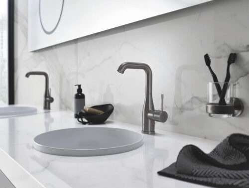 ΜΠΑΤΑΡΙΑ ΝΙΠΤΗΡΟΣ ESSENCE 24174AL1 ΨΗΛΗ BRUSHED HARD GRAPHITE GROHE