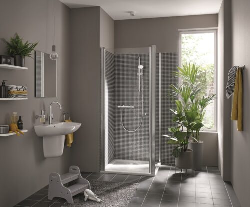ΜΠΑΤΑΡΙΑ ΝΤΟΥΖΙΕΡΑΣ GROHTHERM 500 34793000 ΜΟΝΟ ΣΩΜΑ ΘΕΡΜΟΣΤΑΤΙΚΗ ΧΡΩΜΕ GROHE