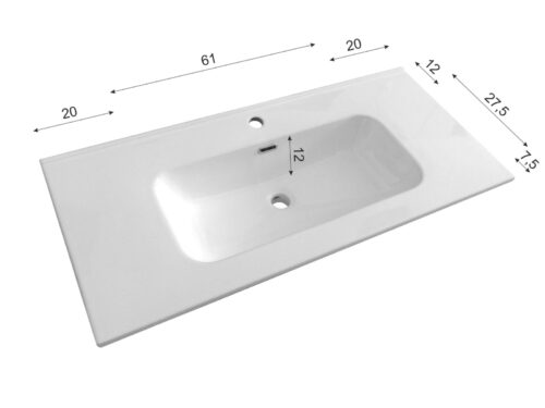 Alternative view of ΝΙΠΤΗΡΑΣ ΕΠΙΠΛΟΥ ΚΟΡΑ 100cm ΛΕΥΚΟΣ
