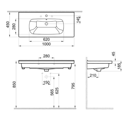 ΝΙΠΤΗΡΑΣ ΕΠΙΠΛΟΥ ΜΑ ΜΟΝΑ 100 100x45cm ΛΕΥΚΟΣ 1 ΝΙΠΤΗΡΑΣ ΕΠΙΠΛΟΥ ΜΑ ΜΟΝΑ 100 (100x45cm) ΛΕΥΚΟΣ