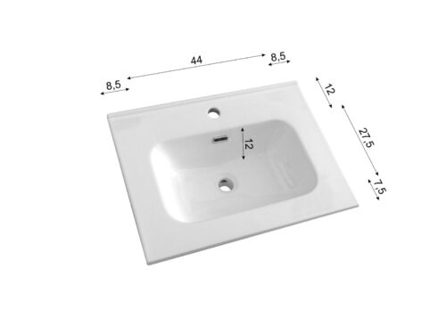 Alternative view of ΝΙΠΤΗΡΑΣ ΕΠΙΠΛΟΥ ΝΟΑ 60cm 61x47cm ΛΕΥΚΟΣ
