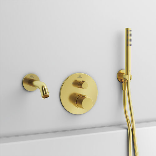 ΠΑΡΟΧΗ ΥΔΡΟΛΗΨΙΑΣ IDEALRAIN ΜΕ ΣΤΗΡΙΓΜΑ ΣΤΡΟΓΓΥΛΗ GOLD IDEAL