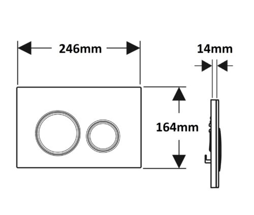 ΠΛΑΚΕΤΑ GEBERIT SIGMA 21 115.652.JV CONCRETE LOOK ΧΡΥΣΟ 1 ΠΛΑΚΕΤΑ GEBERIT SIGMA 21 115.652.JV.1 CONCRETE LOOK / BRASS