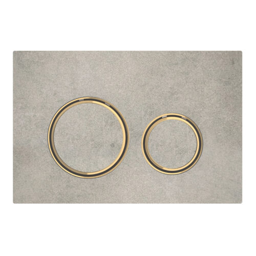 ΠΛΑΚΕΤΑ GEBERIT SIGMA 21 115.652.JV.1 CONCRETE LOOK / BRASS