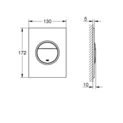 ΠΛΑΚΕΤΑ GROHE 37601DC0 NOVA COSMOPOLITAN S SUPERSTEEL 1 ΠΛΑΚΕΤΑ GROHE 37601DC0 NOVA COSMOPOLITAN S SUPERSTEEL