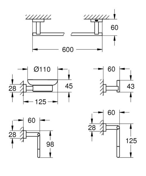 ΣΕΤ ΑΞΕΣΟΥΑΡ 40758001 5 ΤΜΧ ΧΡΩΜΕ GROHE 6 ΣΕΤ ΑΞΕΣΟΥΑΡ 40758001 5 ΤΜΧ ΧΡΩΜΕ GROHE 1 ΣΕΤ ΑΞΕΣΟΥΑΡ 40758001 5 ΤΜΧ ΧΡΩΜΕ GROHE