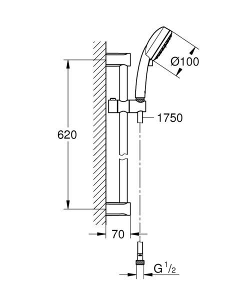 ΣΕΤ ΝΤΟΥΖ TEMPESTA COSMOPOLITAN 100 2757820E ΧΡΩΜΕ GROHE 2 ΣΕΤ ΝΤΟΥΖ TEMPESTA COSMOPOLITAN 110 2757830E ΧΡΩΜΕ GROHE