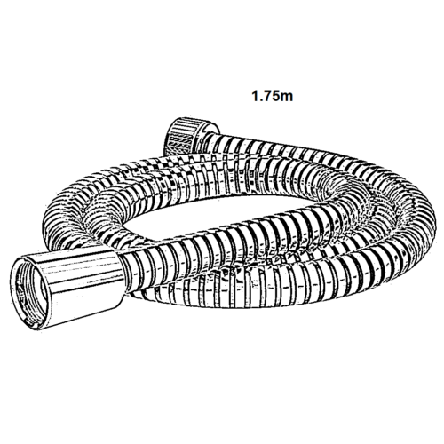 Alternative view of ΣΠΙΡΑΛ ΛΟΥΤΡΟΥ ULTRAFLEX 175cm ΧΡΩΜΕ IDEAL