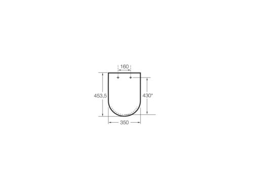 Alternative view of ΚΑΠΑΚΙ ΛΕΚΑΝΗΣ THE GAP SQUARE SOFT CLOSE ΛΕΥΚΟ ROCA