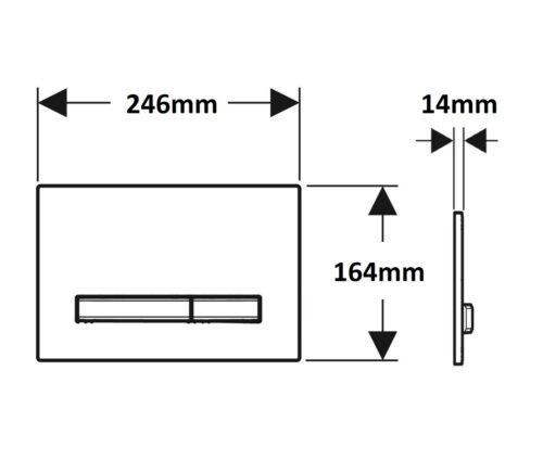 ΠΛΑΚΕΤΑ GEBERIT SIGMA 50 115.788.JK .2 LAVA ΓΥΑΛΙ 2 ΠΛΑΚΕΤΑ GEBERIT SIGMA 50 115.788.JK.2 LAVA / ΧΡΩΜΕ ΓΥΑΛΙ