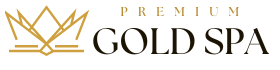 Gold Minimalist Premium Crown Logo